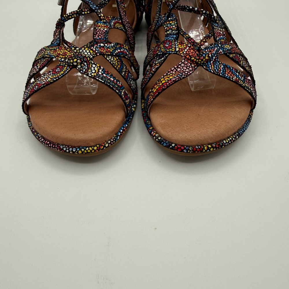 Gentle Souls By Kenneth Cole Break My Heart Colorful Gladiator Strappy Sandals - Picture 12 of 16